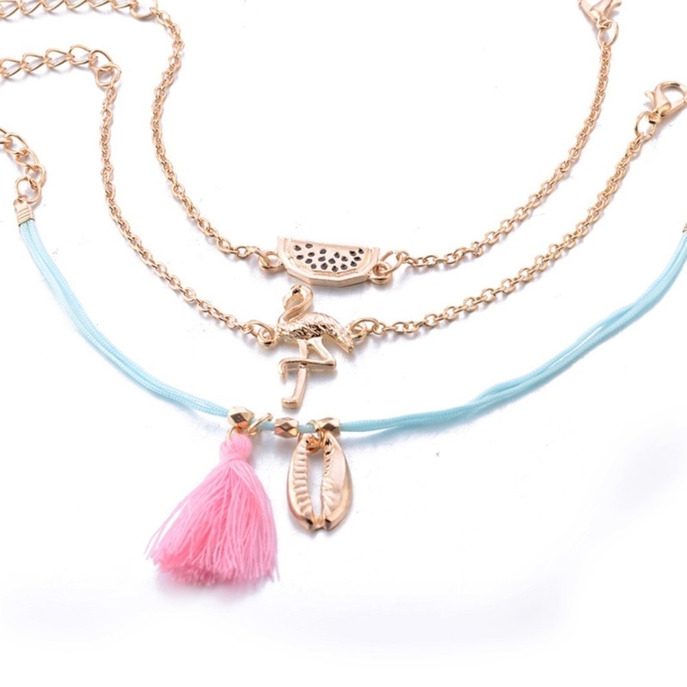 *PENNY* 3-Pc Gold Watermelon Fashion Bracelet Set*